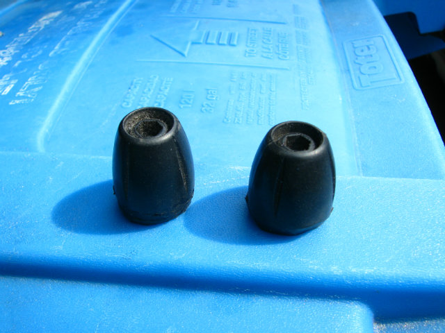 Original rubber bar ends cut off of grips.