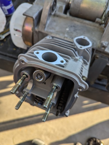 NCY Big Valve Head for 61mm bore installed.