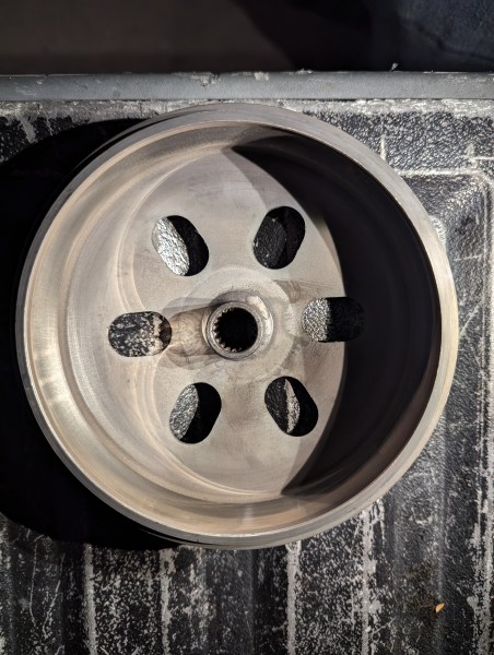 Surprisingly clean clutch bell.
