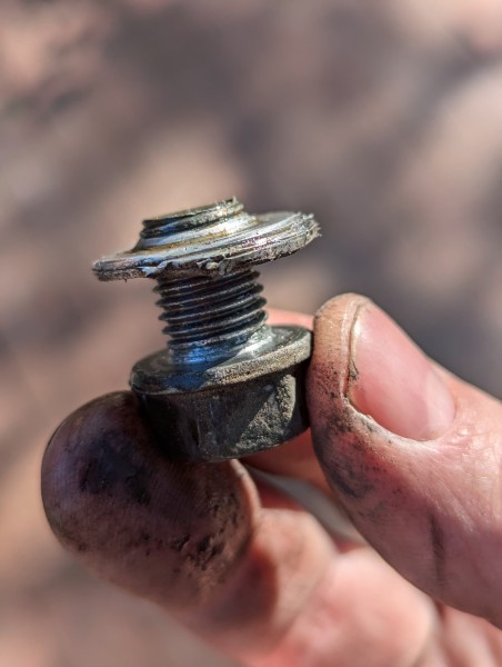 Gnarly oil drain washer. I'll be ordering new ones.