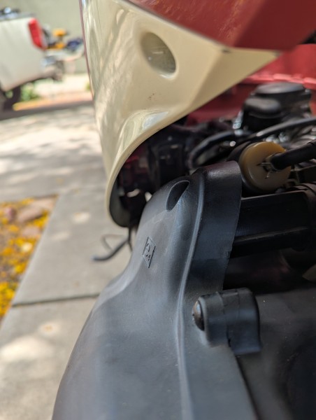 Filter still has ample clearance.