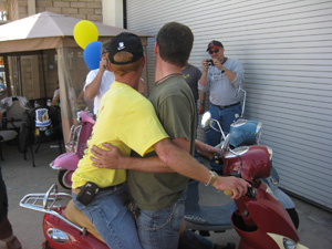 David &amp;amp; Rev from another angle. My poor Buddy.