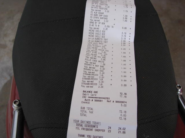+3 receipt