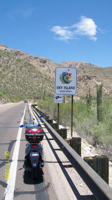 Sky Island sign. See, I didn't make it up.