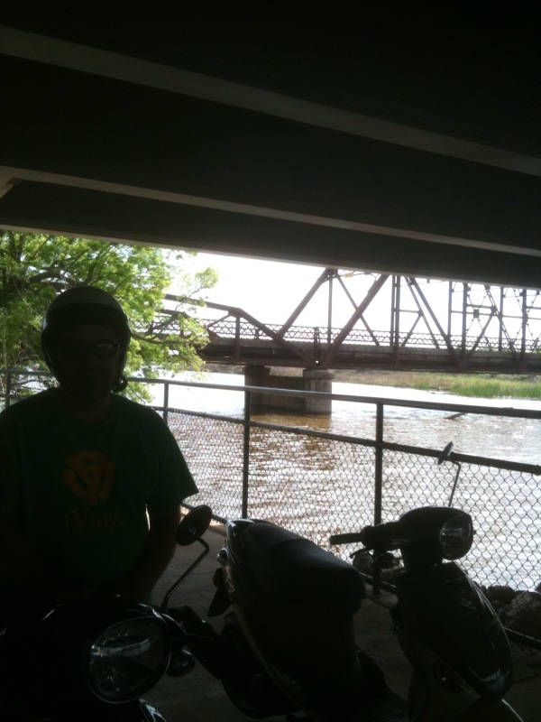 Under the New bridge.