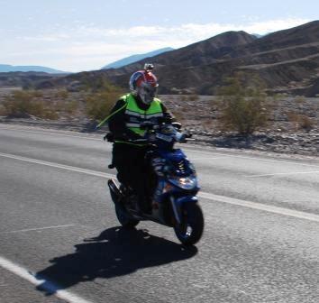 Scootermeister, Kymco S9 70cc Malossi, 3rd Overall/1st Place 125cc Class. Leading Hell's Loop!