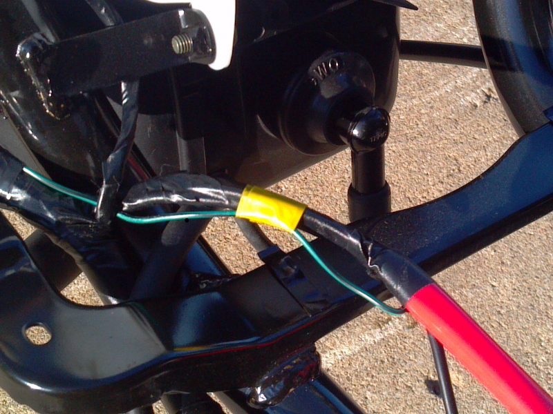 Better view of the wire from above without the plastics.